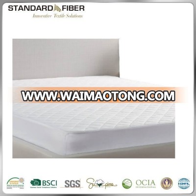 Machine washable 180TC peachy dura soft waterproof mattress pad