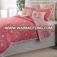 Hot sale design new bed sheet, quilt, queen bedroom set,